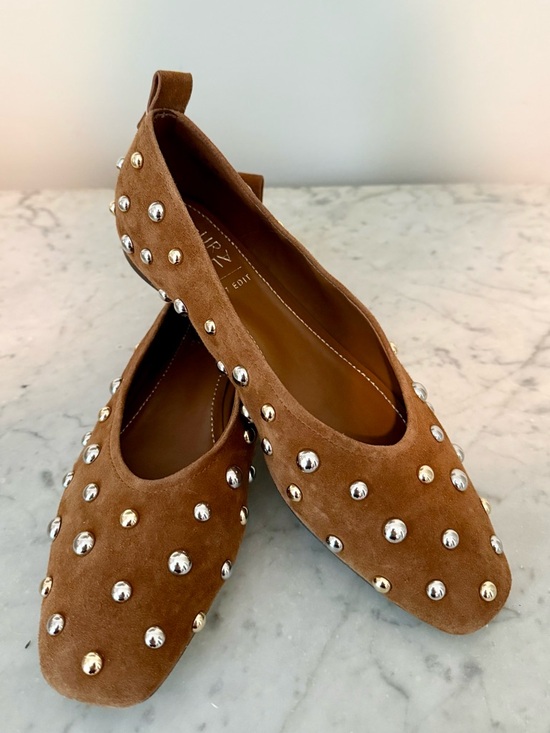 Naturalizer Shoes - NEW 27 Edit Naturalizer Carla Balllet Flat Suede Studded size 8